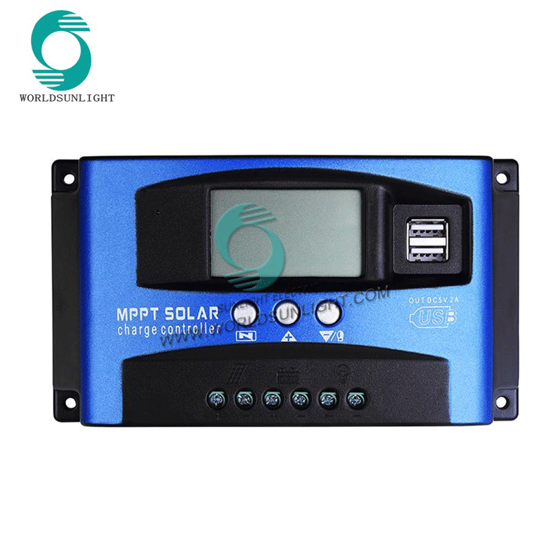 Controlador de carga del regulador de batería del panel solar automático WSSCC-4 100A 12 / 24V